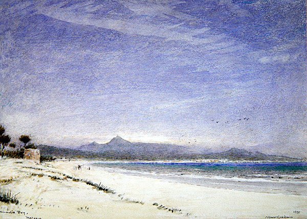 Baai van Alcudia, Mallorca door Albert Goodwin