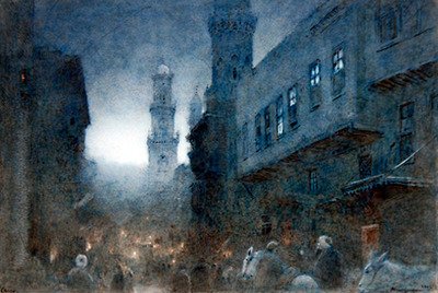 Caïro door Albert Goodwin
