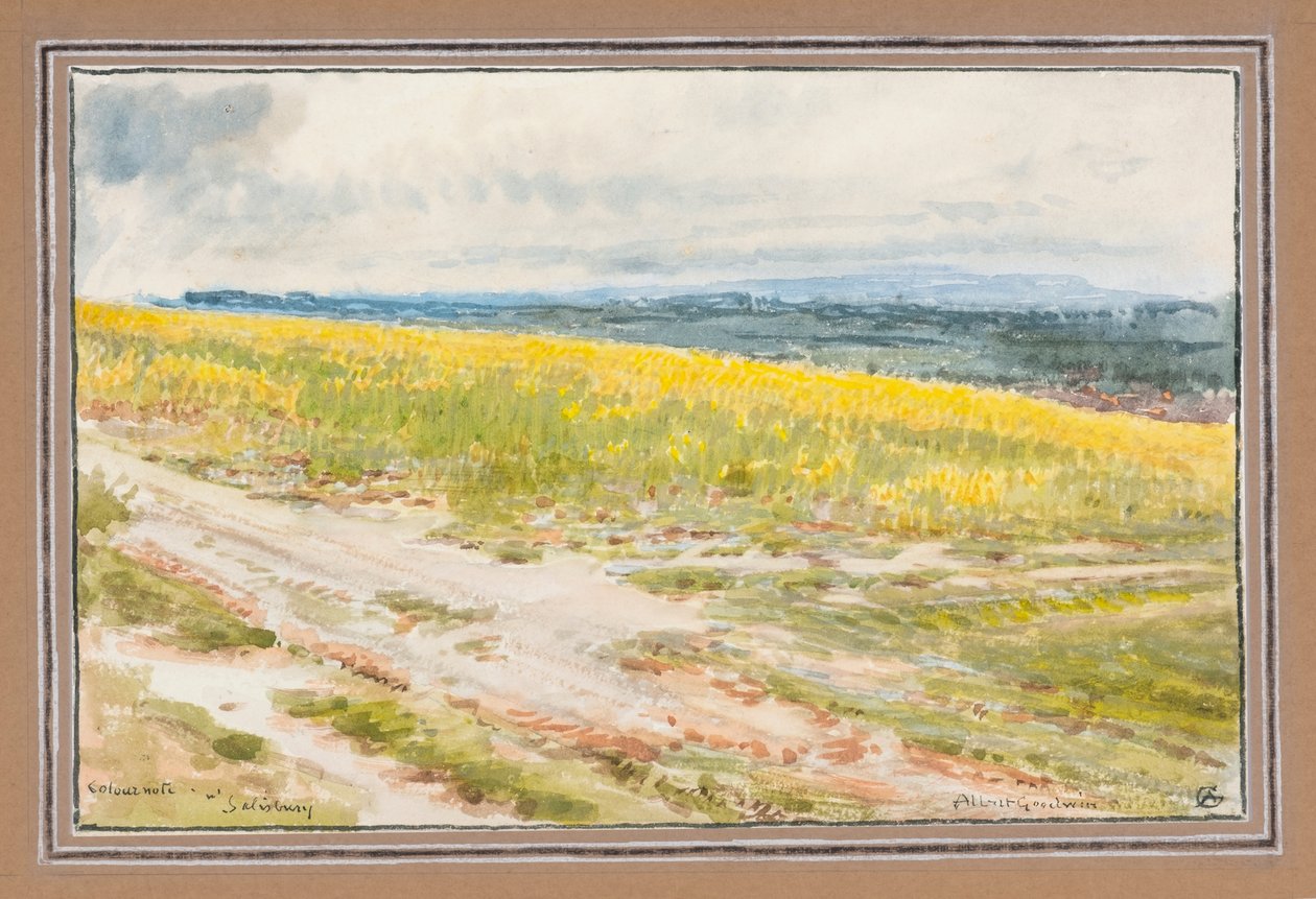 Kleurnotitie nr Salisbury door Albert Goodwin