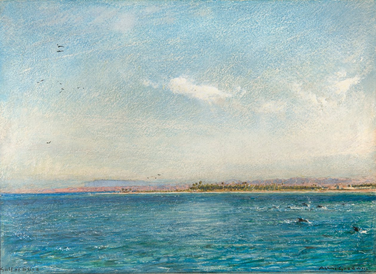 Golf van Suez door Albert Goodwin