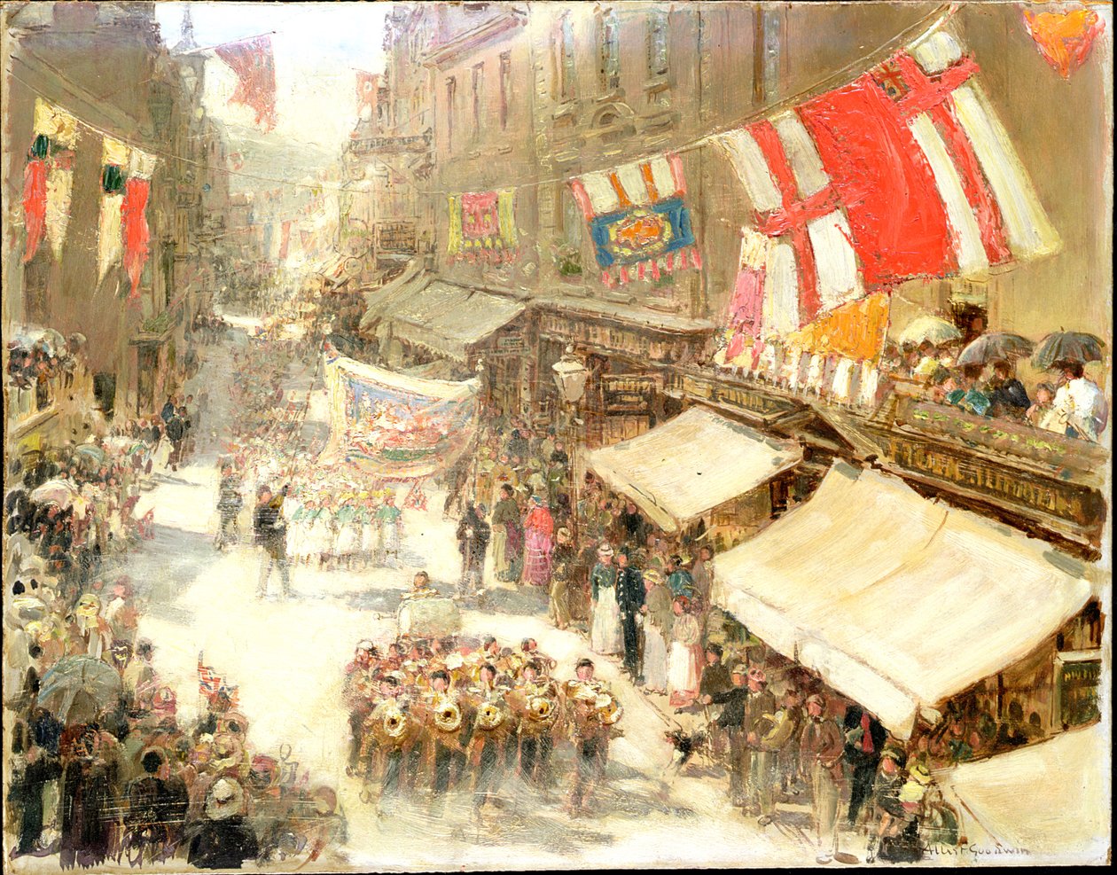 Illfracombe, processie door Albert Goodwin