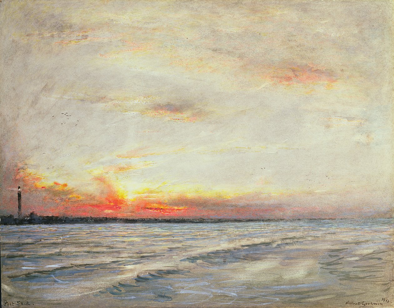 Port Said, Saida, Libanon door Albert Goodwin