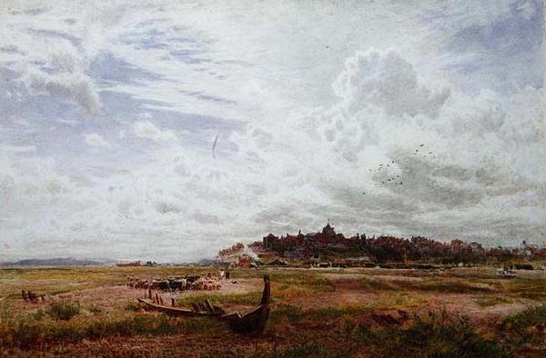 Rye, Sussex door Albert Goodwin