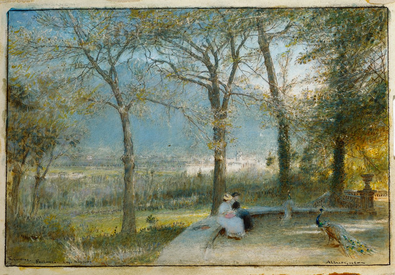 De Tuinen, Pallanza, Lago Maggiore door Albert Goodwin