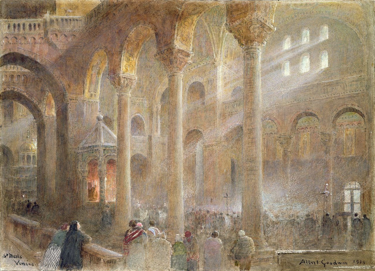 Onbekend beeld door Albert Goodwin