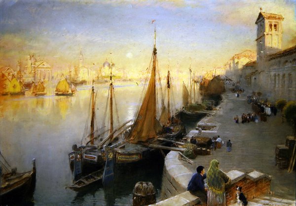 Venetië door Albert Goodwin