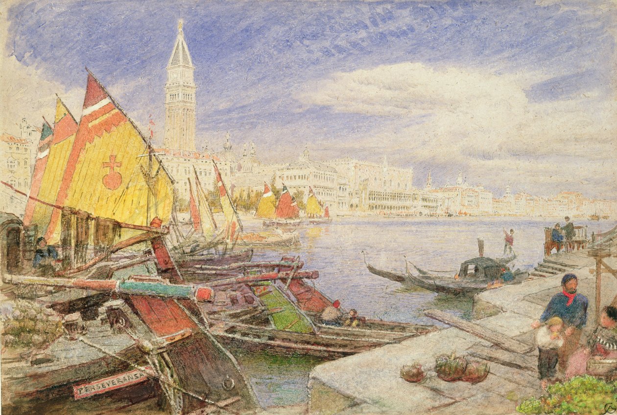 Venetië, 1893 door Albert Goodwin