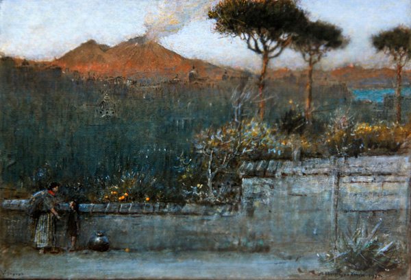 Vesuvius door Albert Goodwin