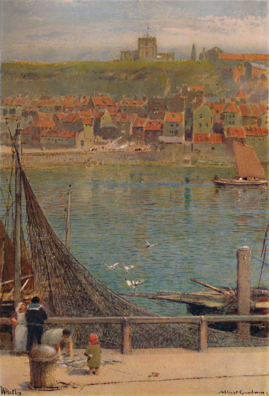 Whitby, 19e-20e eeuw, 1935 door Albert Goodwin