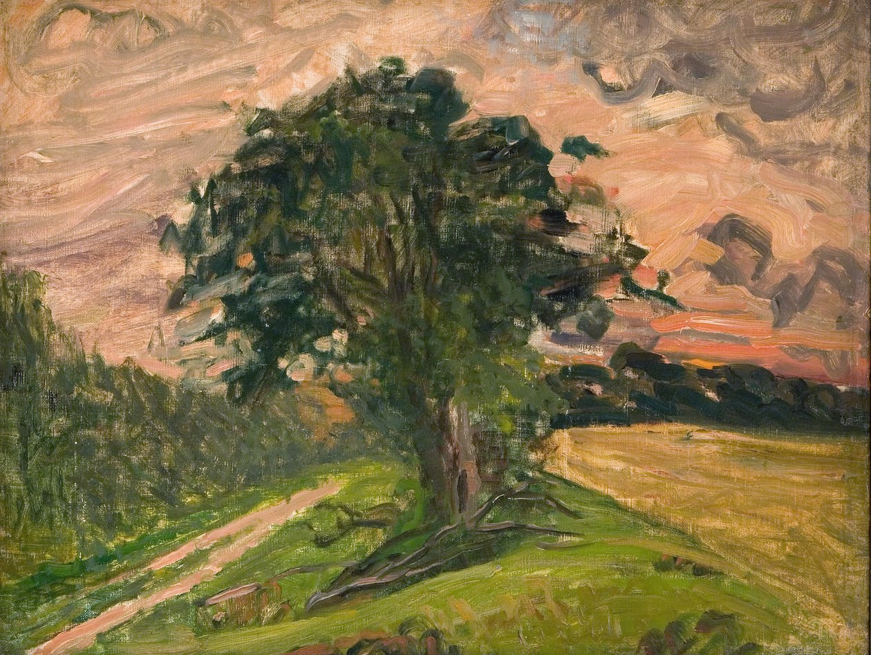 Avondlandschap. Tisvilde door Albert Gottschalk