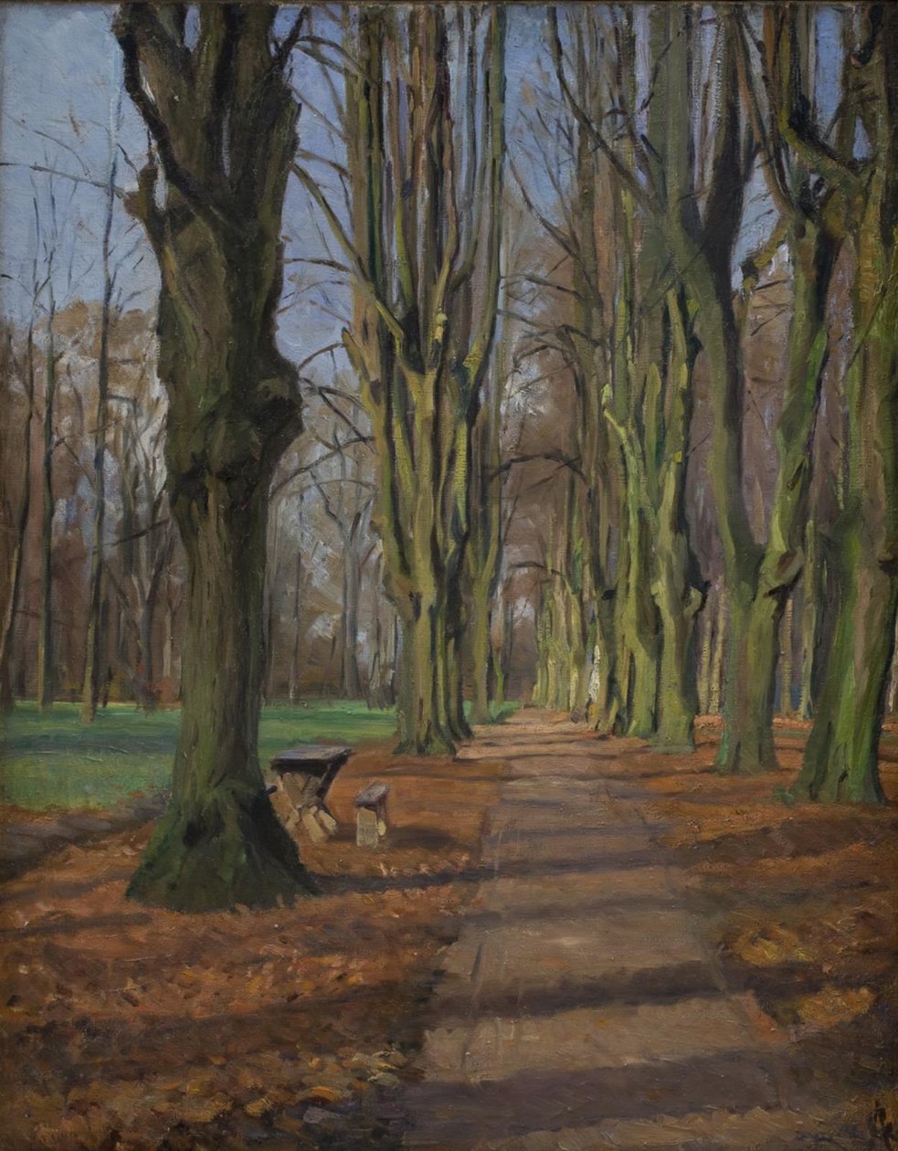 Een laan in Søndermarken. Frederiksberg door Albert Gottschalk