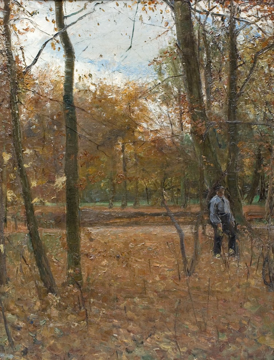 Herfst in Søndermarken door Albert Gottschalk