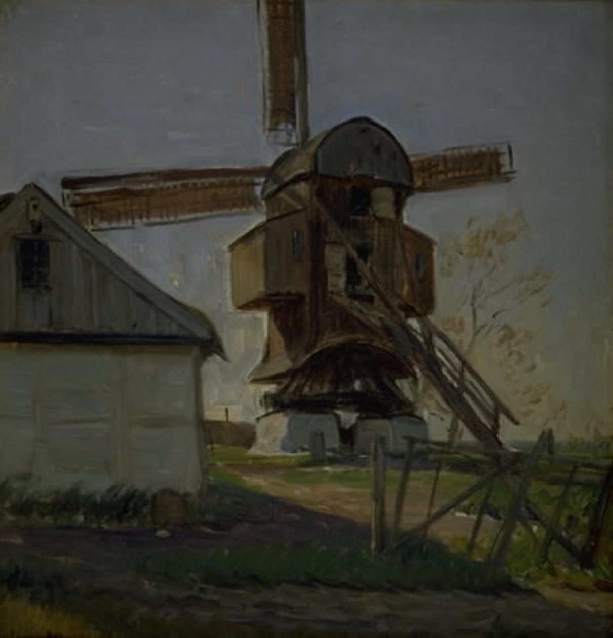 Stellingmolen bij Køge door Albert Gottschalk