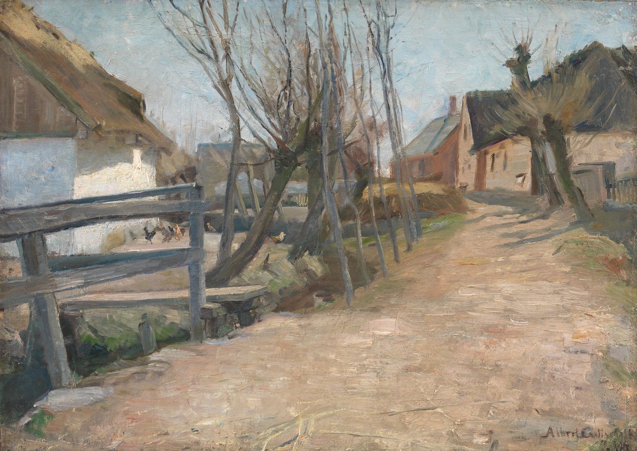 Vroege lentedag in Glostrup door Albert Gottschalk