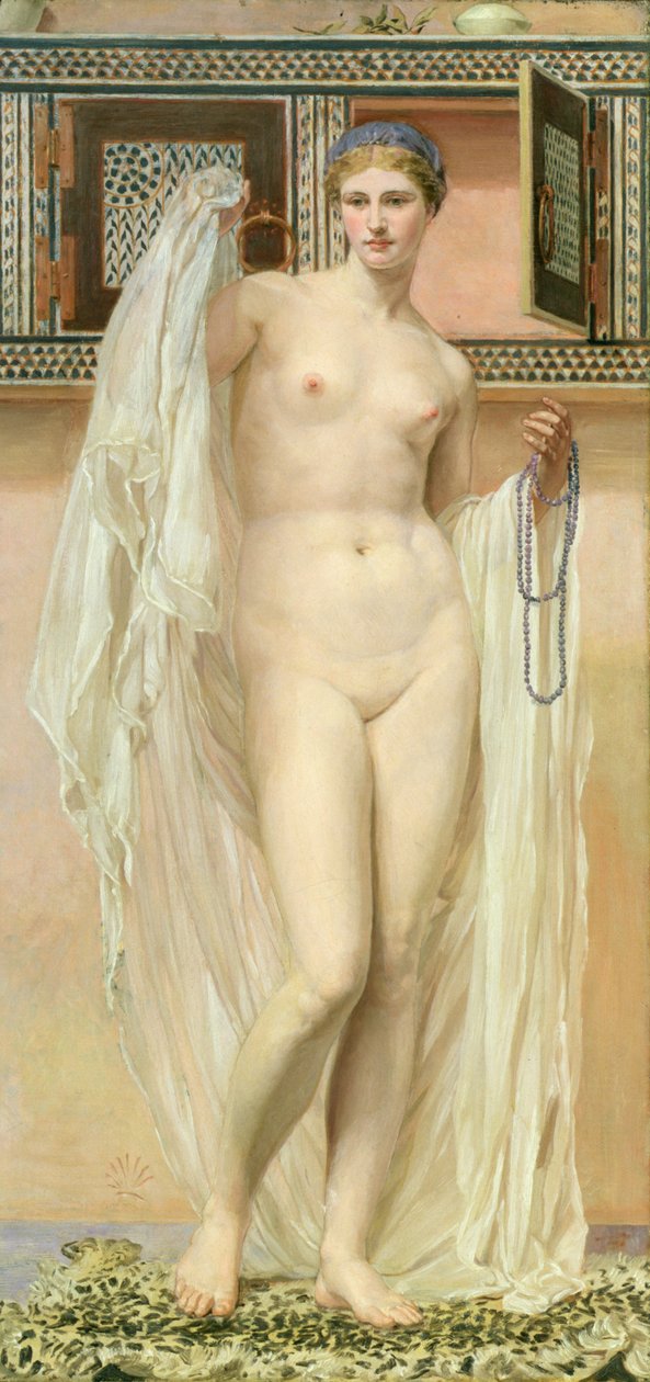 Een Kledingkast, 1867 door Albert Joseph Moore