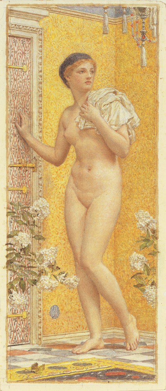 Een gele kamer door Albert Joseph Moore