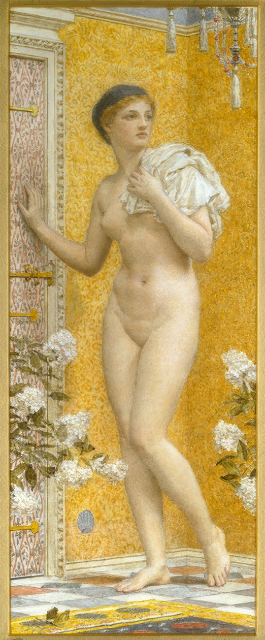 Een gele kamer door Albert Joseph Moore