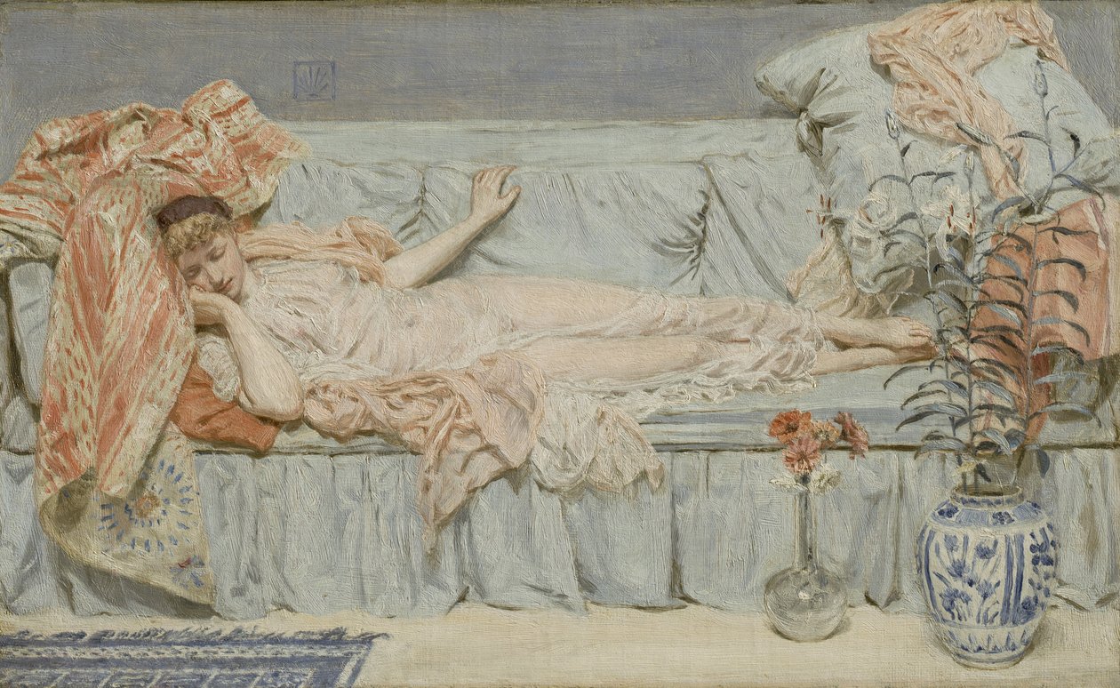 Lelies, 1866 door Albert Joseph Moore