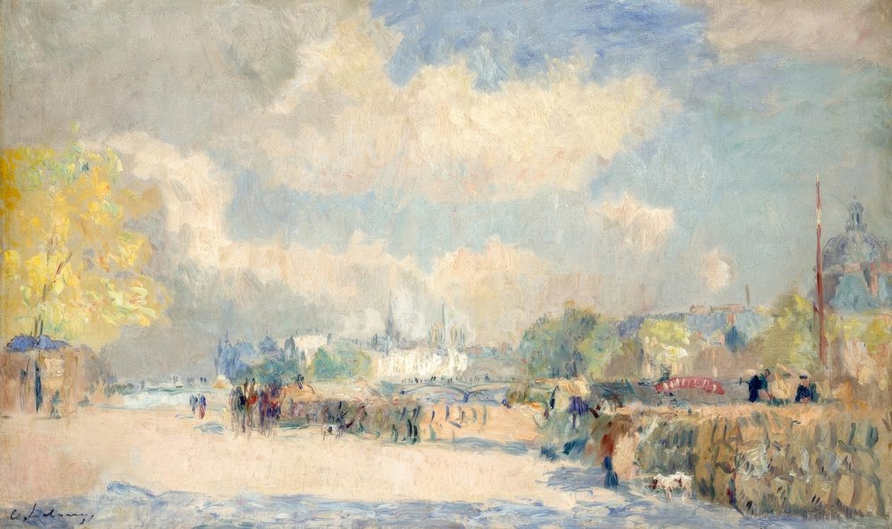 Quai du Louvre door Albert Lebourg