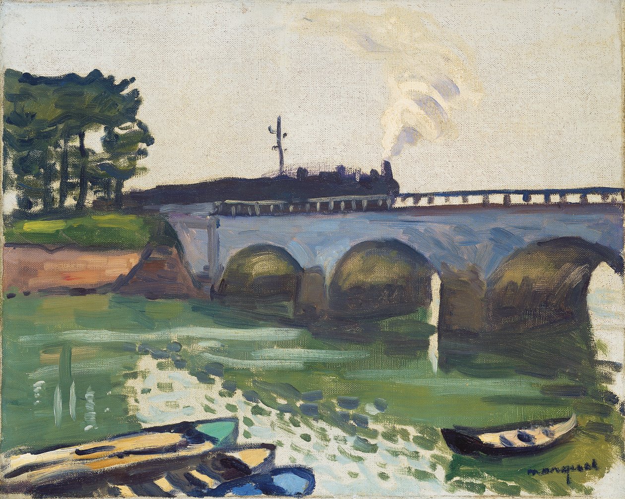 Brug bij Saint-Jean-de-Luz door Albert Marquet