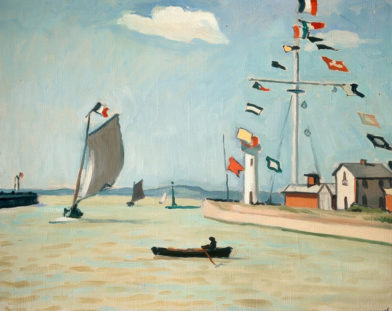 De haven van Honfleur door Albert Marquet