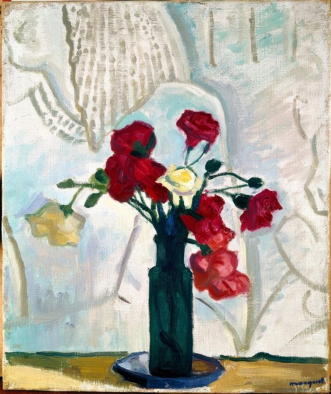 Stilleven met anjers door Albert Marquet