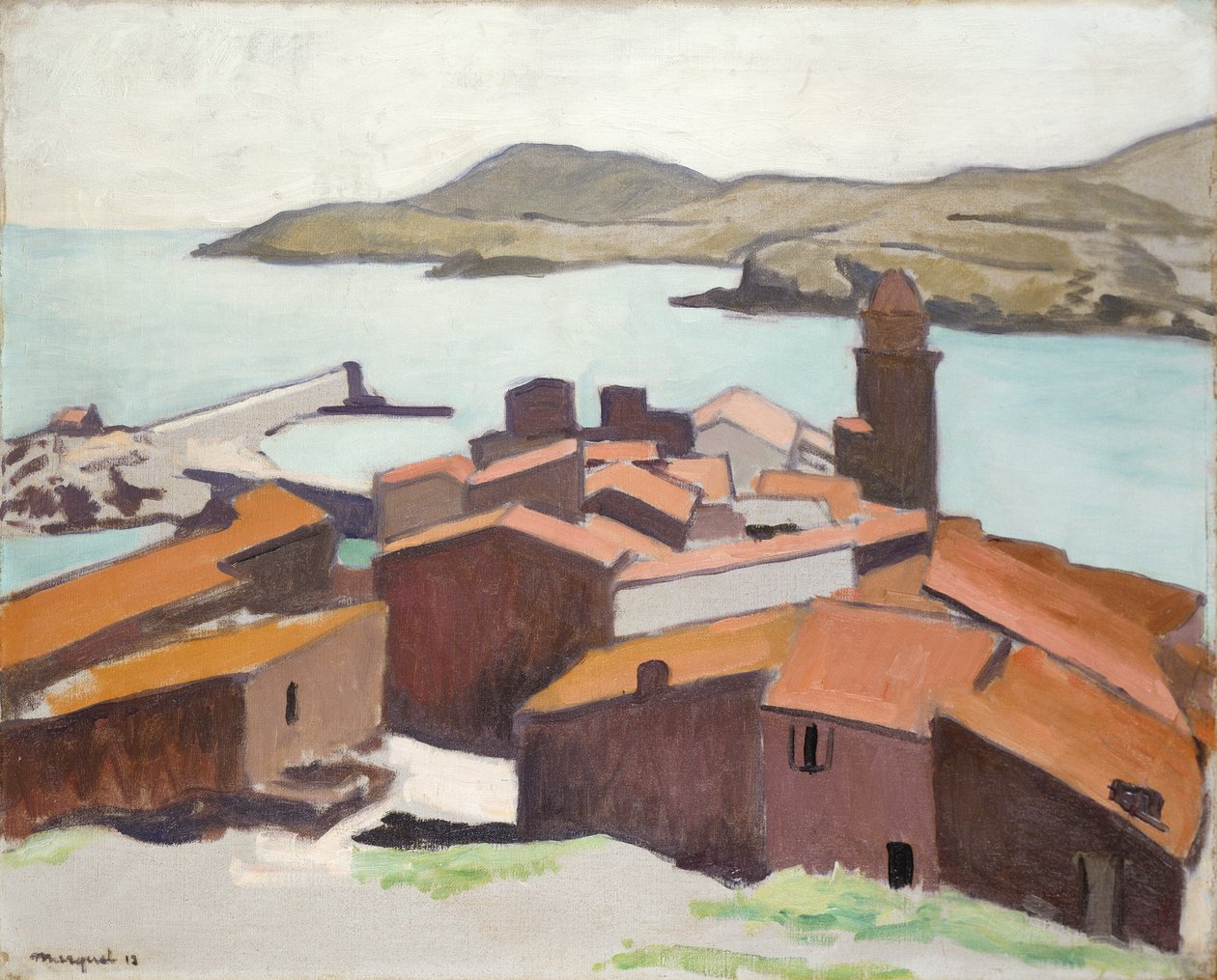 Uitzicht op Collioure door Albert Marquet