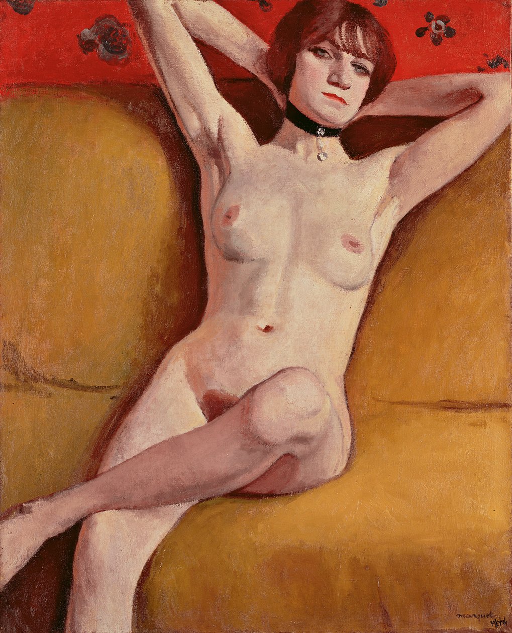 Vrouw op een Divan door Albert Marquet