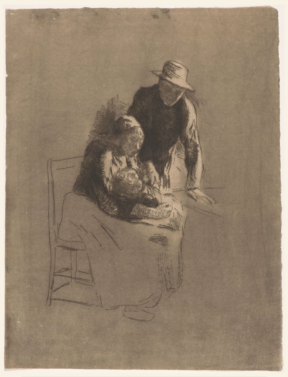 Boerengezin door Albert  Neuhuys