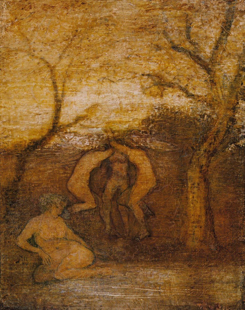 Dansende dryaden door Albert Pinkham Ryder