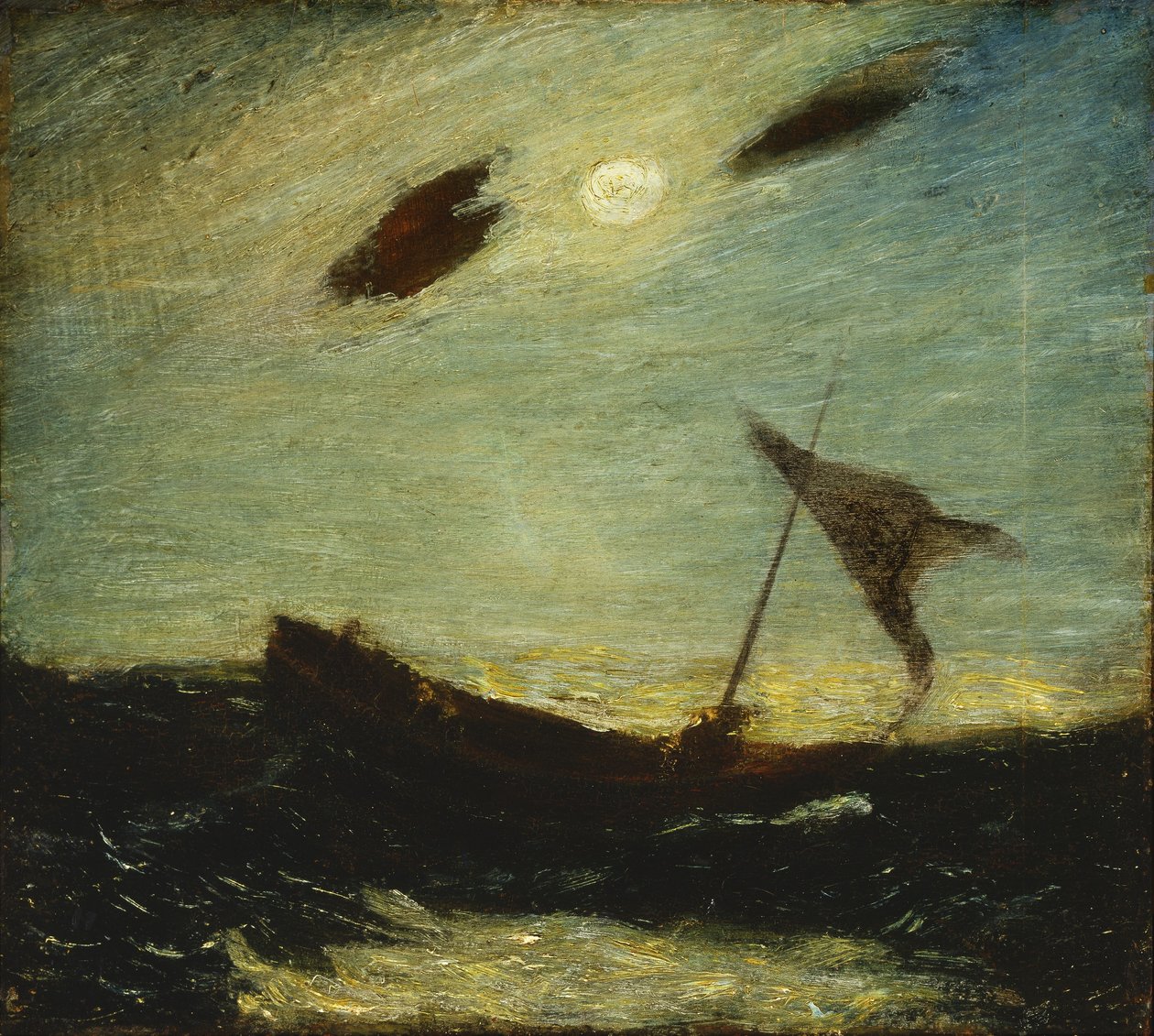 Maanlicht door Albert Pinkham Ryder