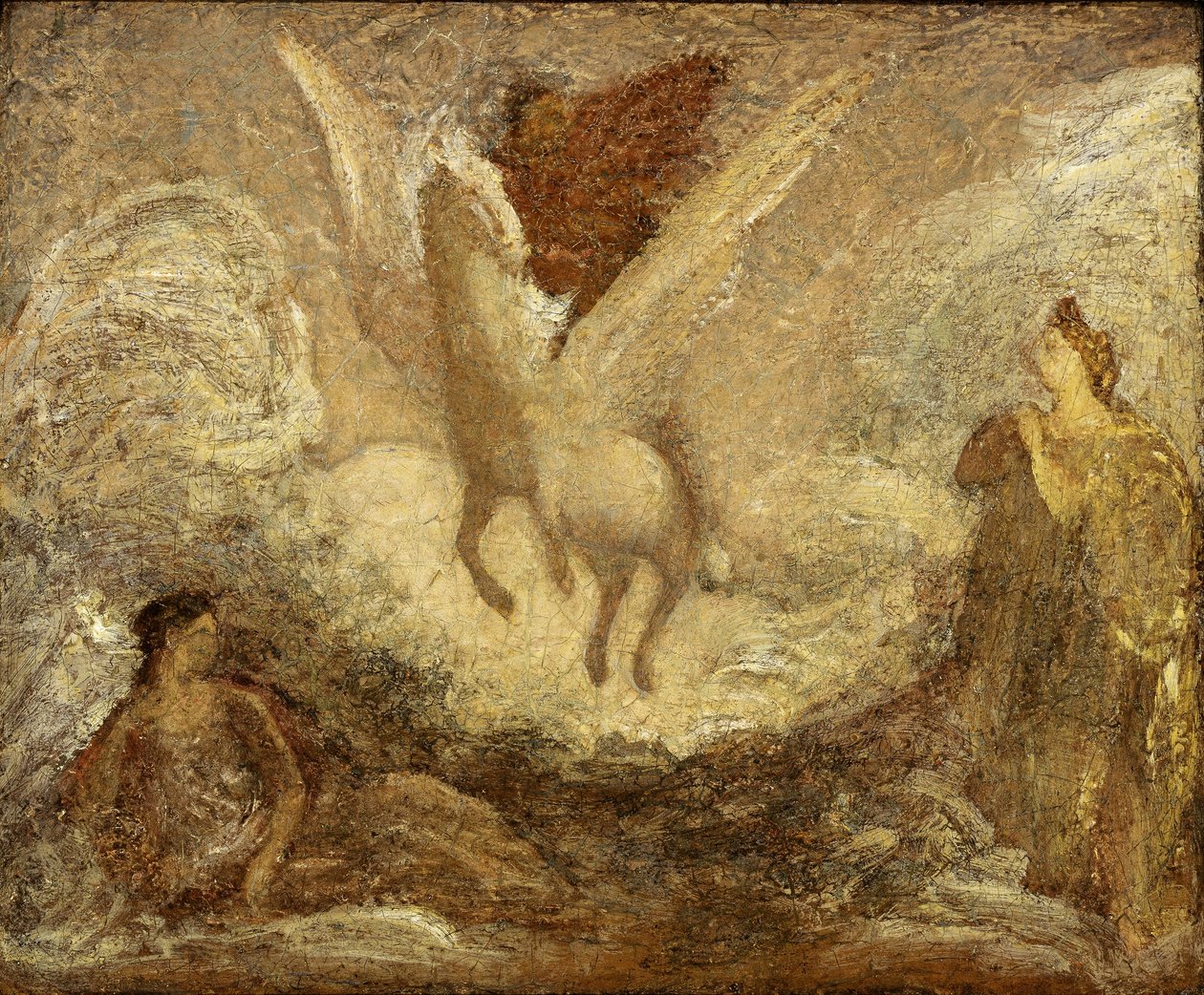 Vertrek Pegasus door Albert Pinkham Ryder