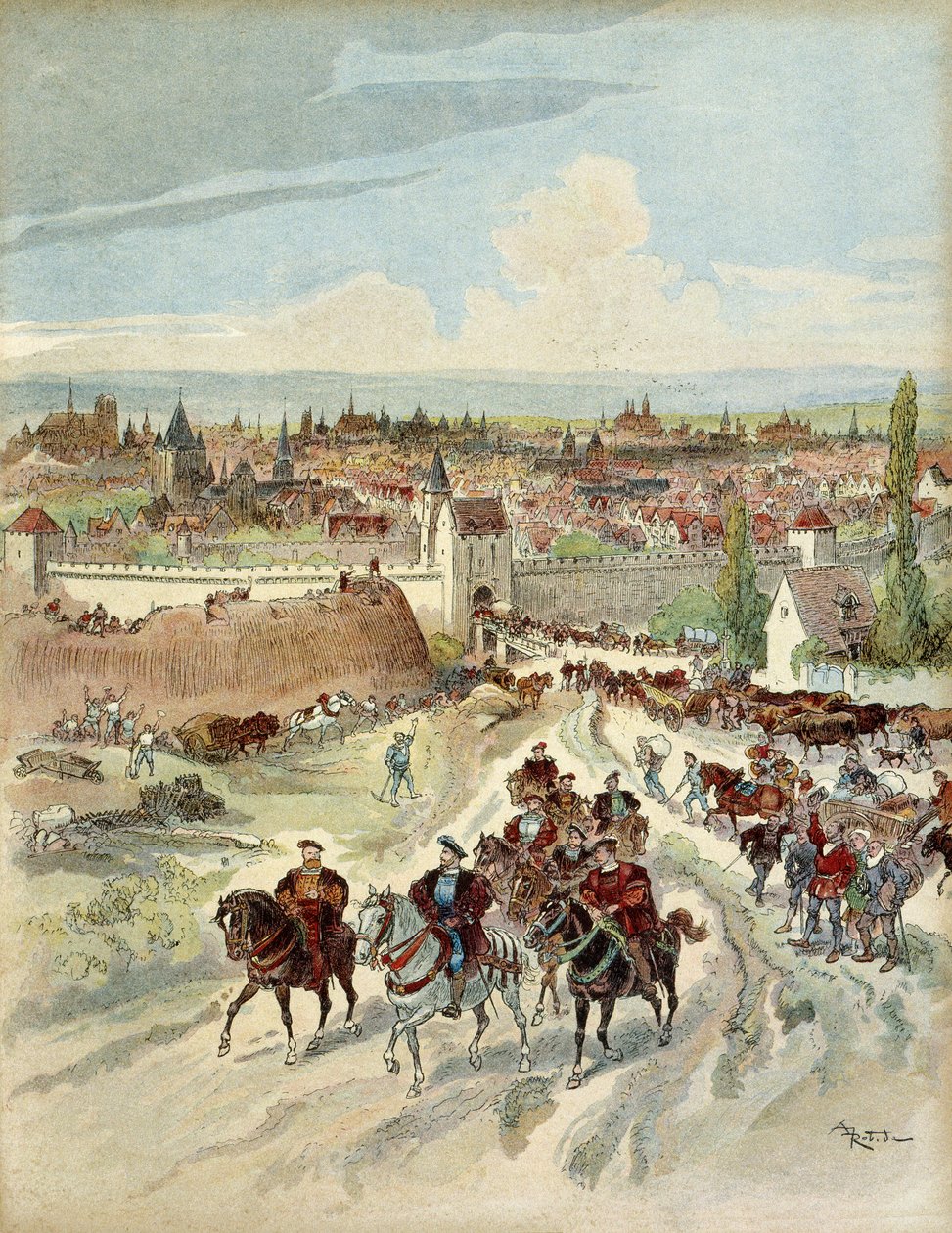 Francois I door Albert Robida