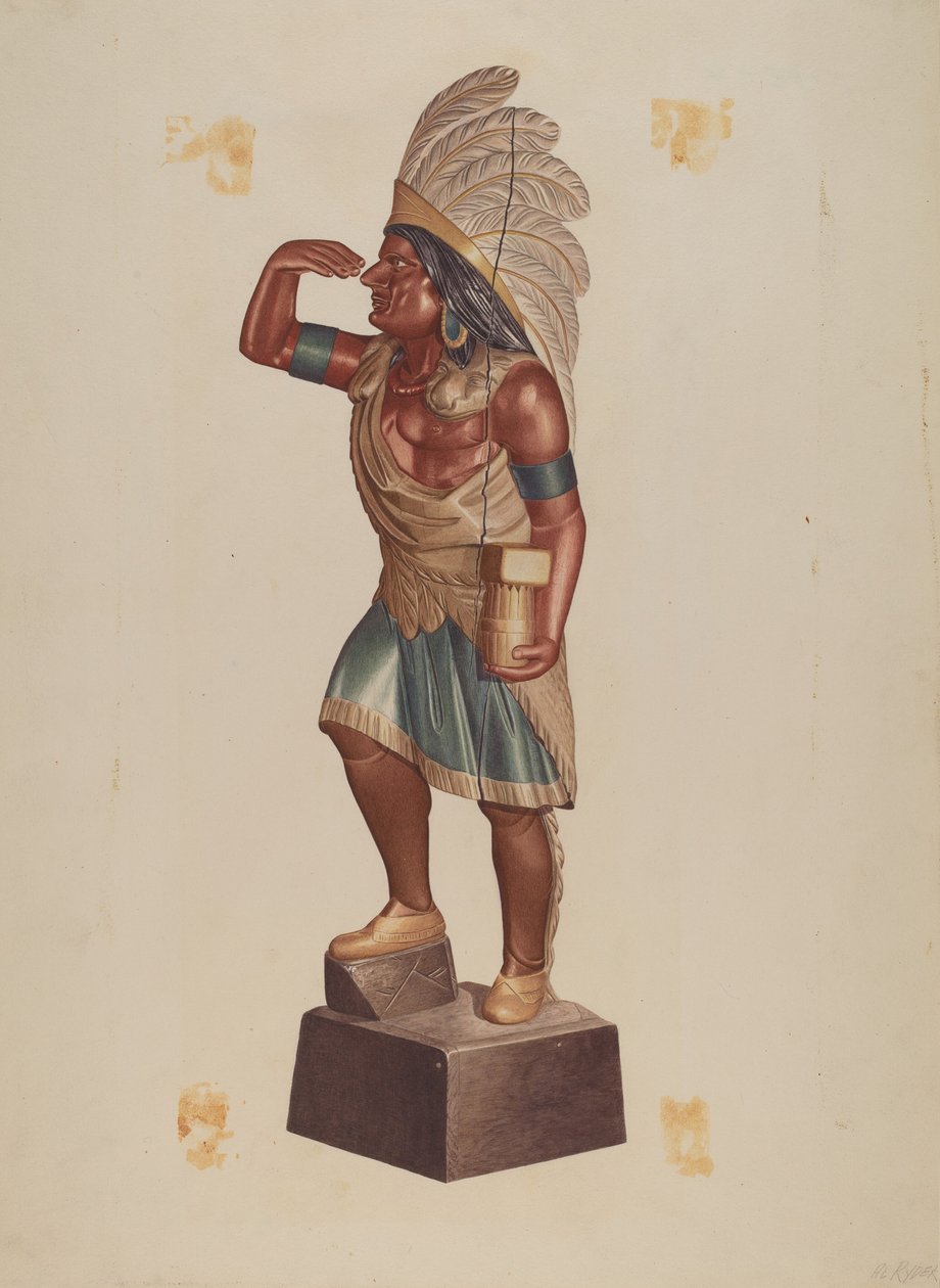 Sigarenwinkel Indiaan door Albert Ryder