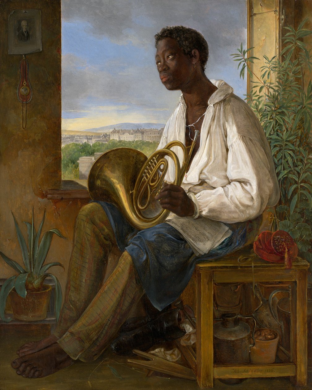 Portret van Emmanuel Rio door Albert Schindler