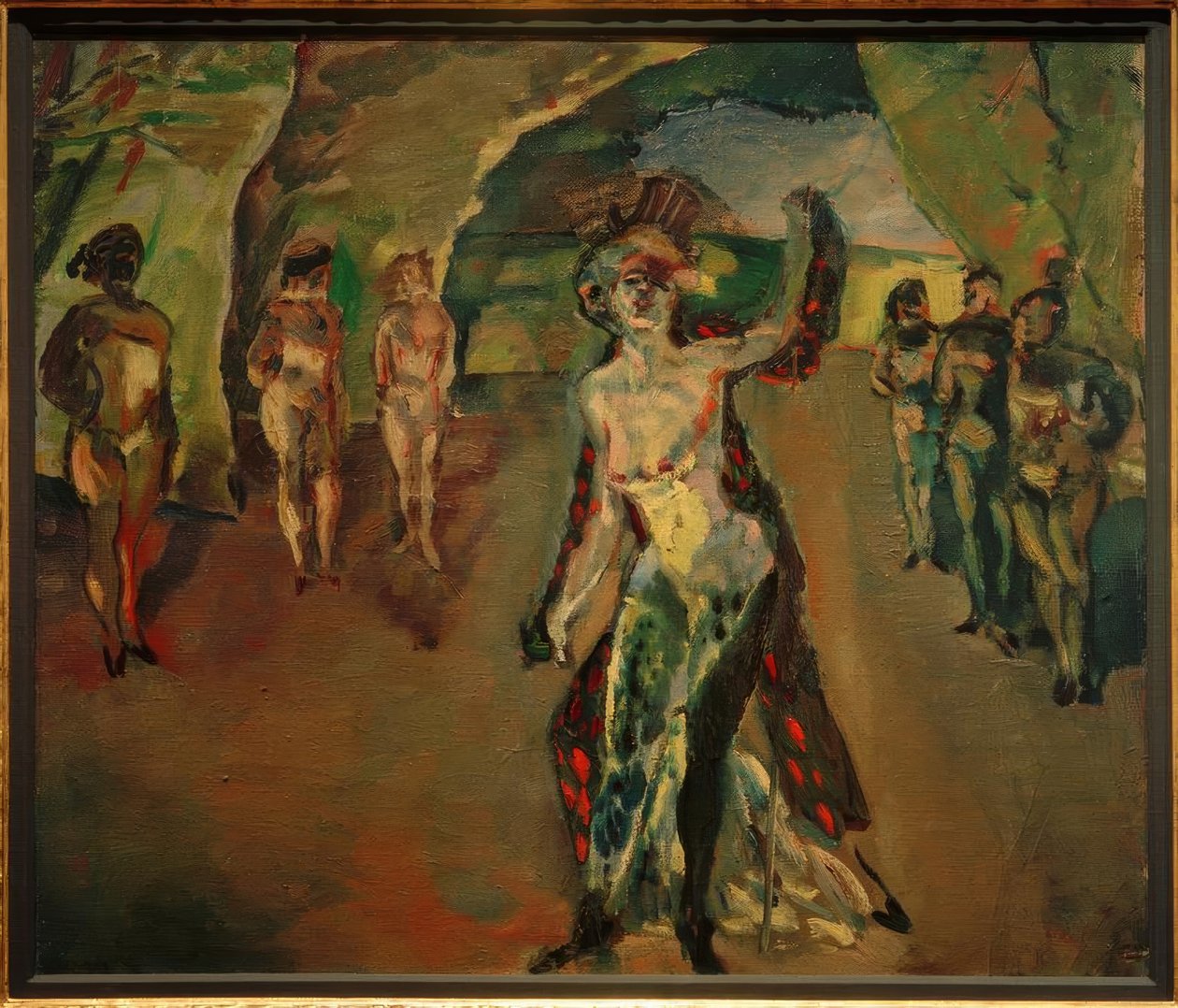 Zangeres door Albert Weisgerber