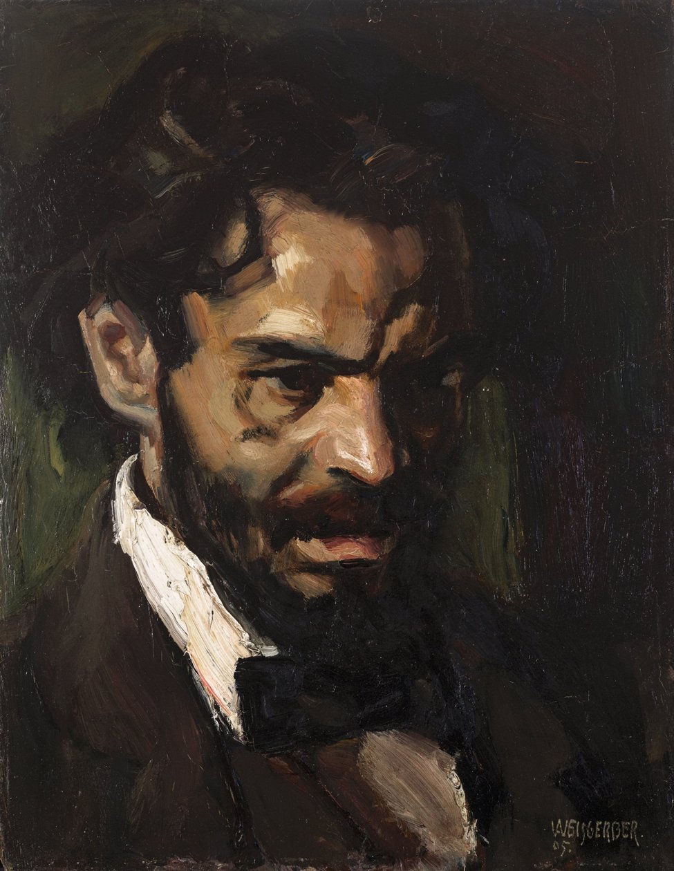 De dichter Ludwig Scharf door Albert Weisgerber