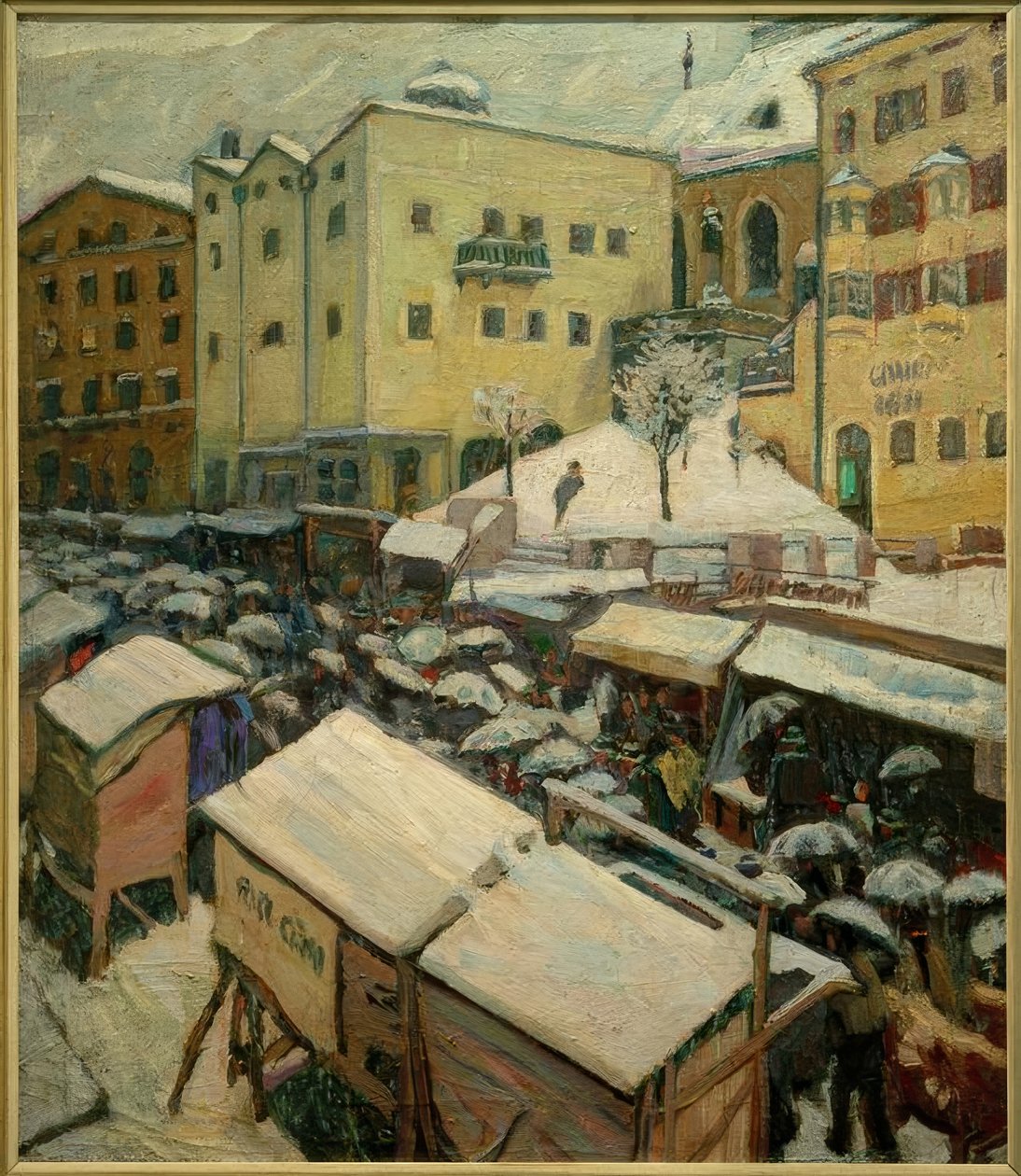 Kermis in Kufstein door Albert Weisgerber