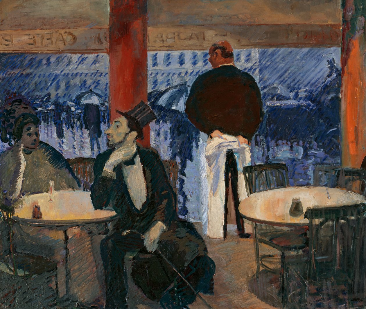 Parijs café door Albert Weisgerber