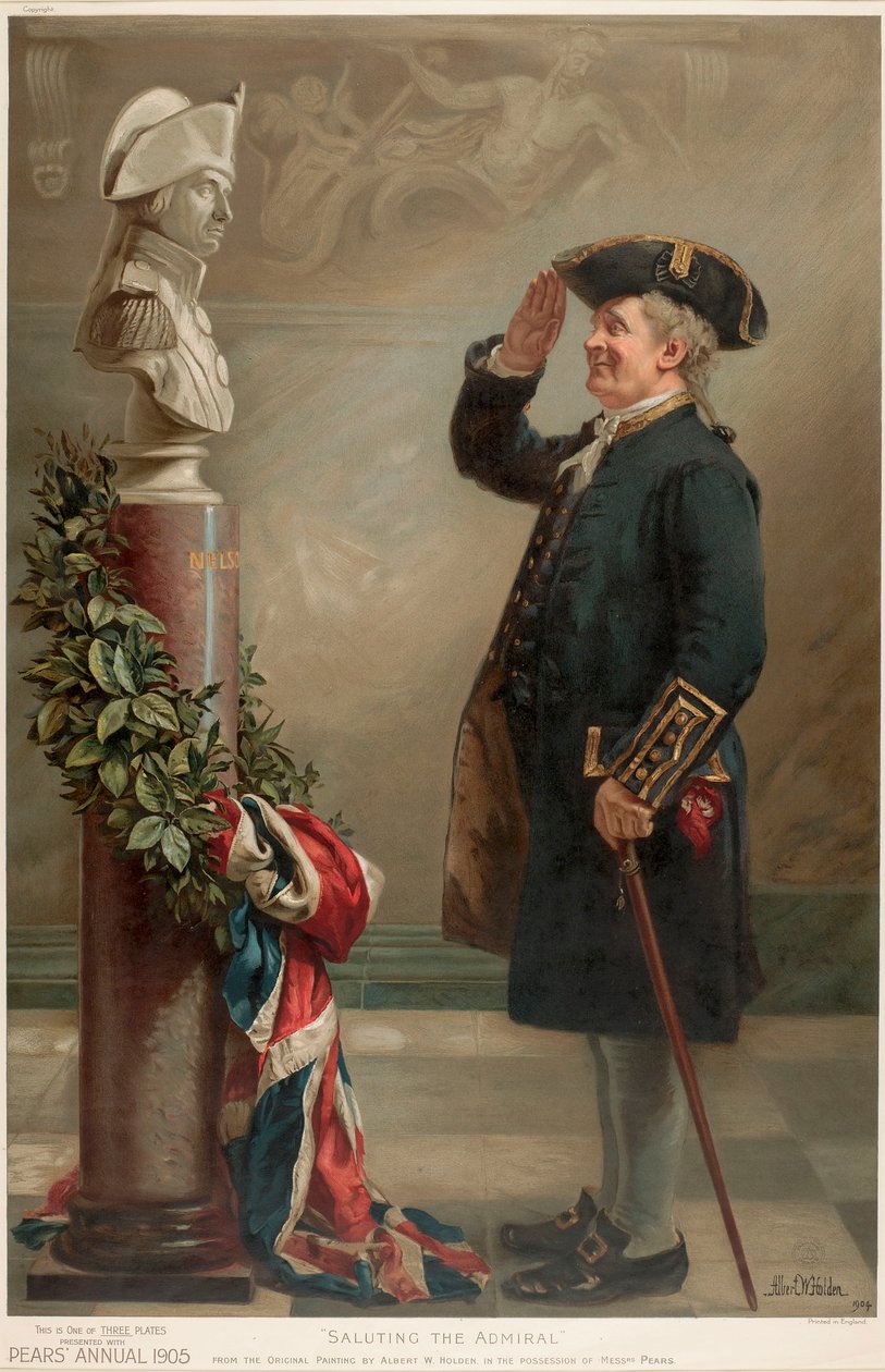 De admiraal groeten door Albert William (after) Holden