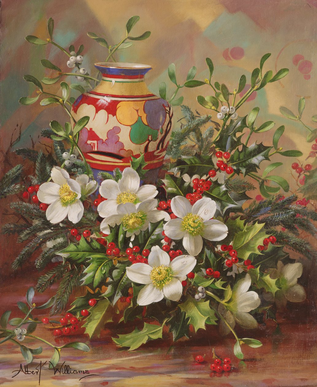 Winterbloemen door Albert Williams