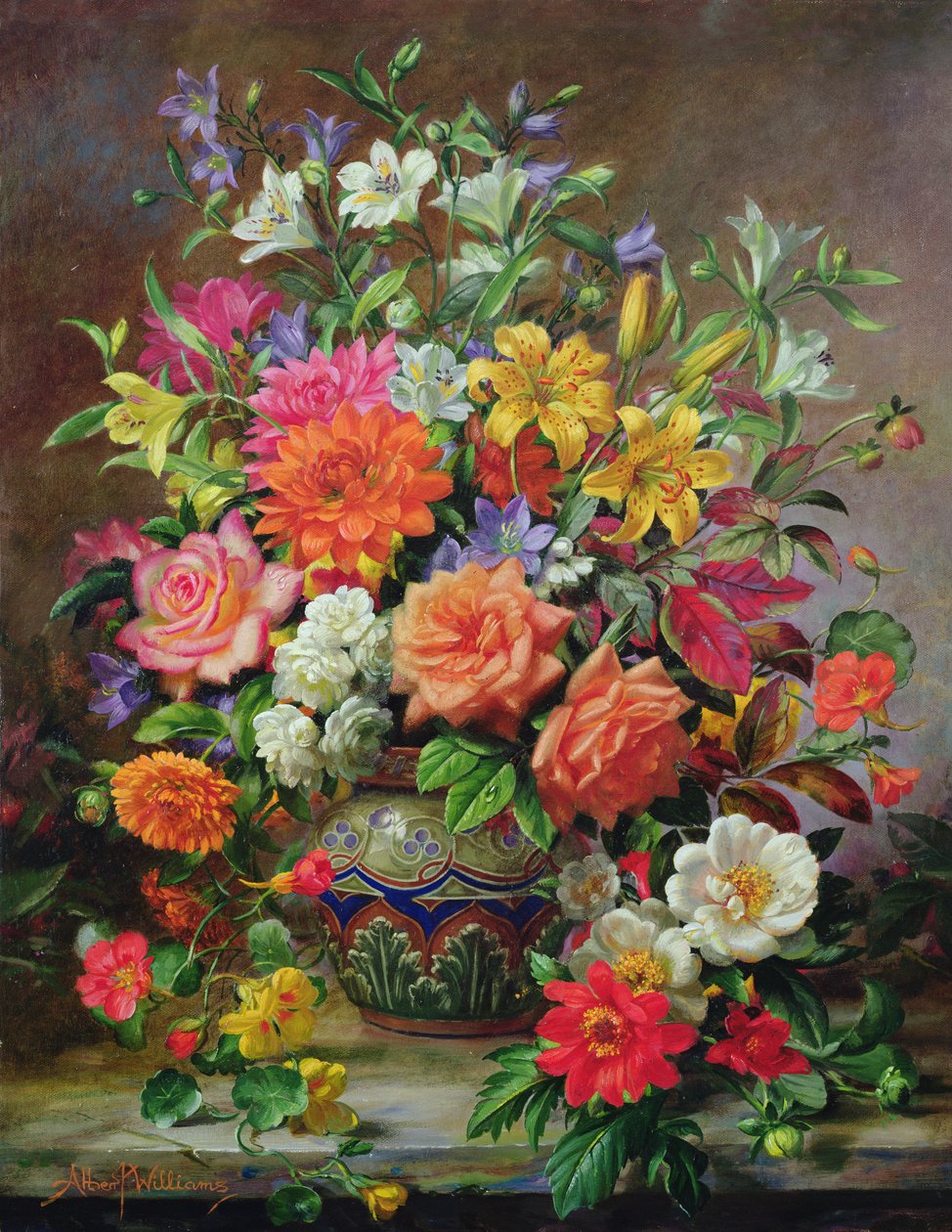 Septemberbloemen, Symbolen van Hoop en Vreugde door Albert Williams
