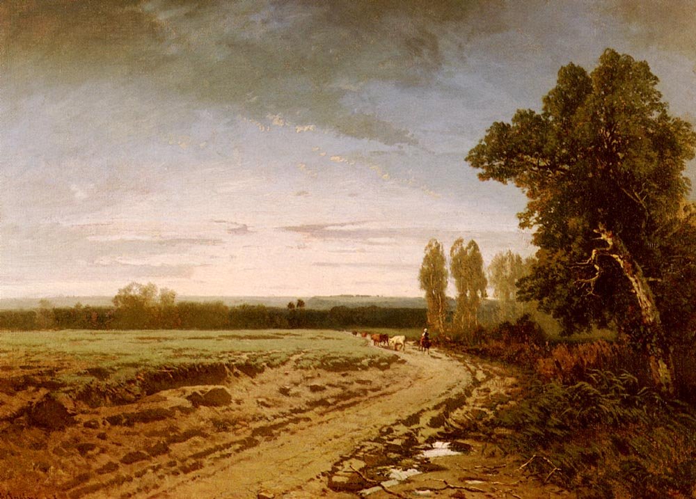 Vroeg in de ochtend naar de wei door Alberto Pasini