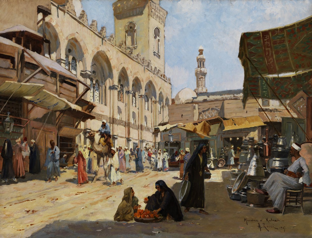Arabische markt in Kaloun door Alberto Rossi