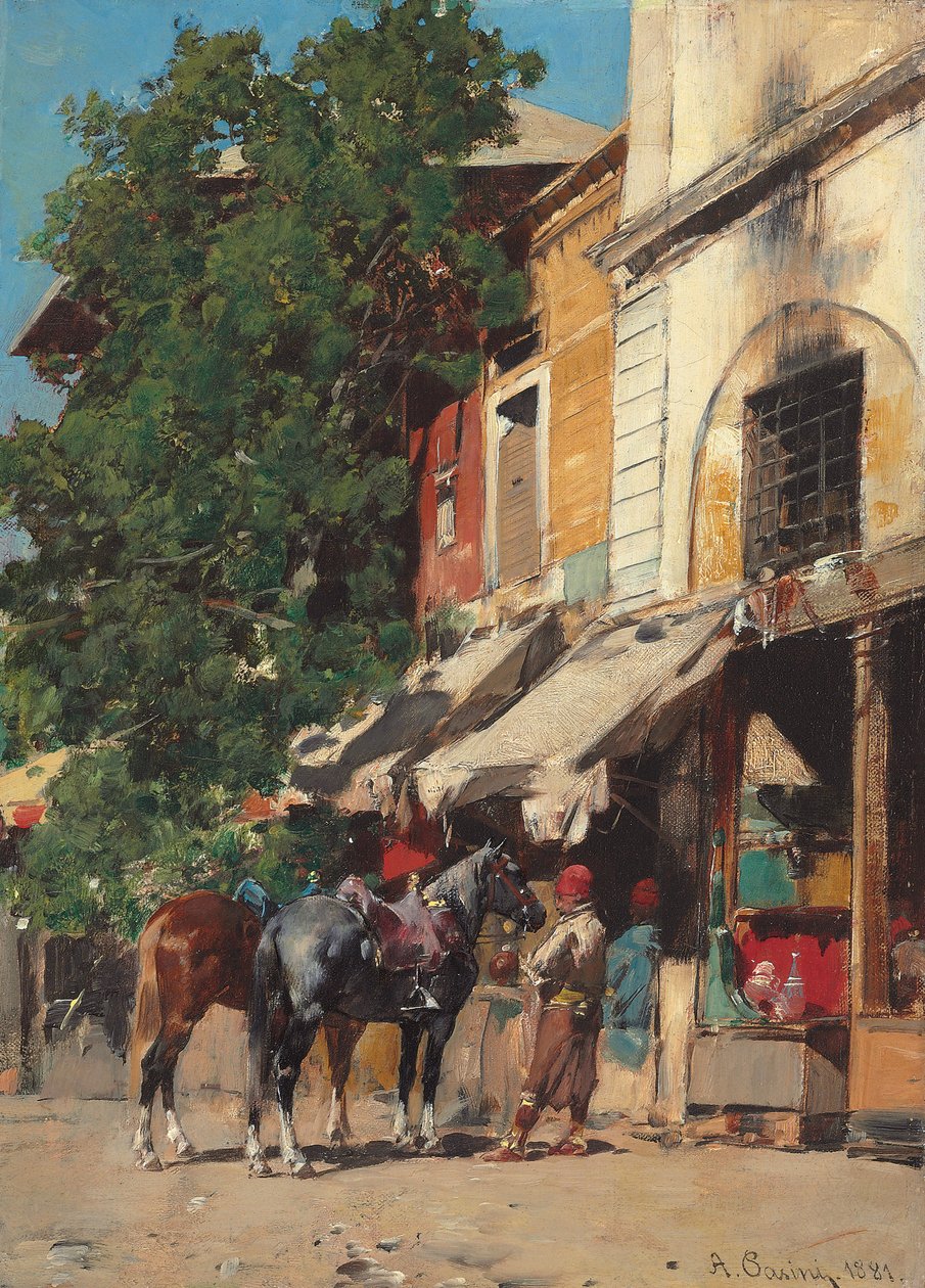 Op de Markt, Istanbul door Alberto Pasini