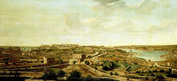 Uitzicht op Valetta, Malta door Alberto Pullicino
