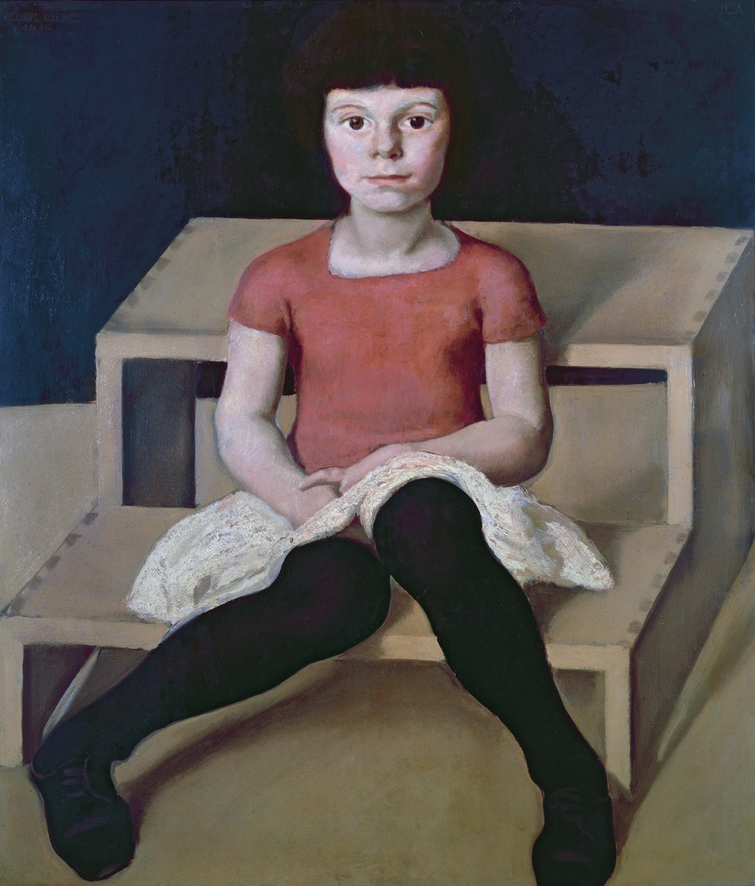 De jongste dochter van de kunstenaar door Albin Egger Lienz