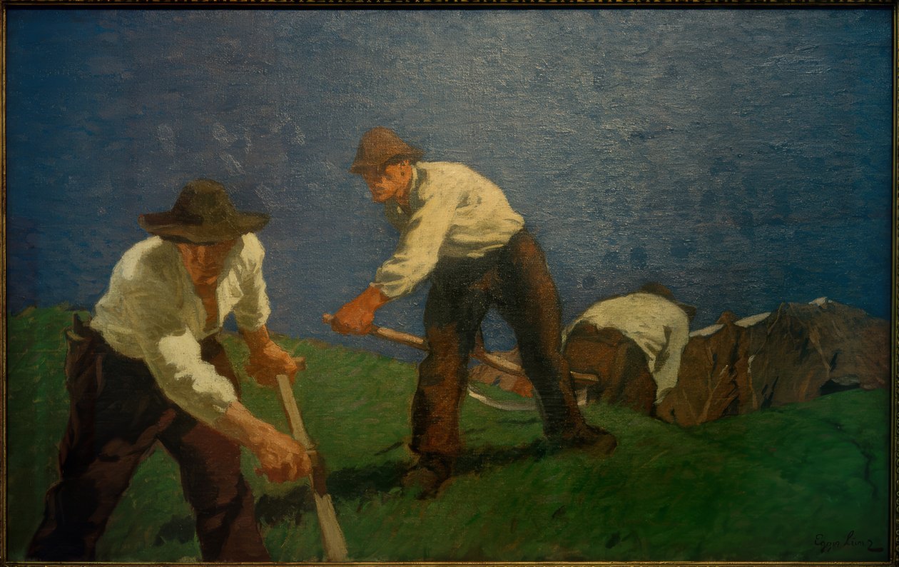Bergmaaier door Albin Egger Lienz