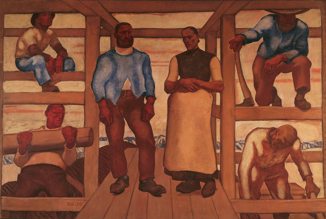 Het leven door Albin Egger Lienz