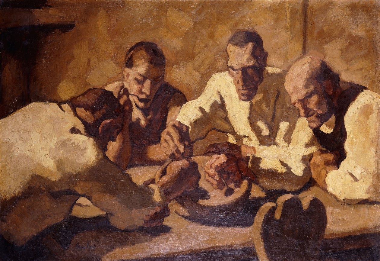 De maaltijd door Albin Egger Lienz